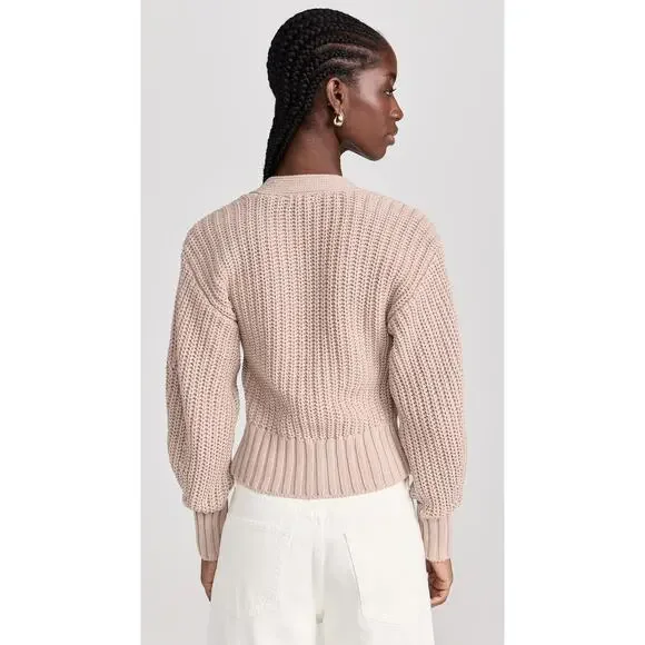 Pistola Mallory Chunky Knit Cardigan Sweater Oatmeal Size S NWOT - Picture 6 of 9